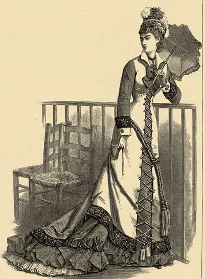 На обложке журнала Harpers Bazar от 17 августа 1877 года платье для морского - фото 25