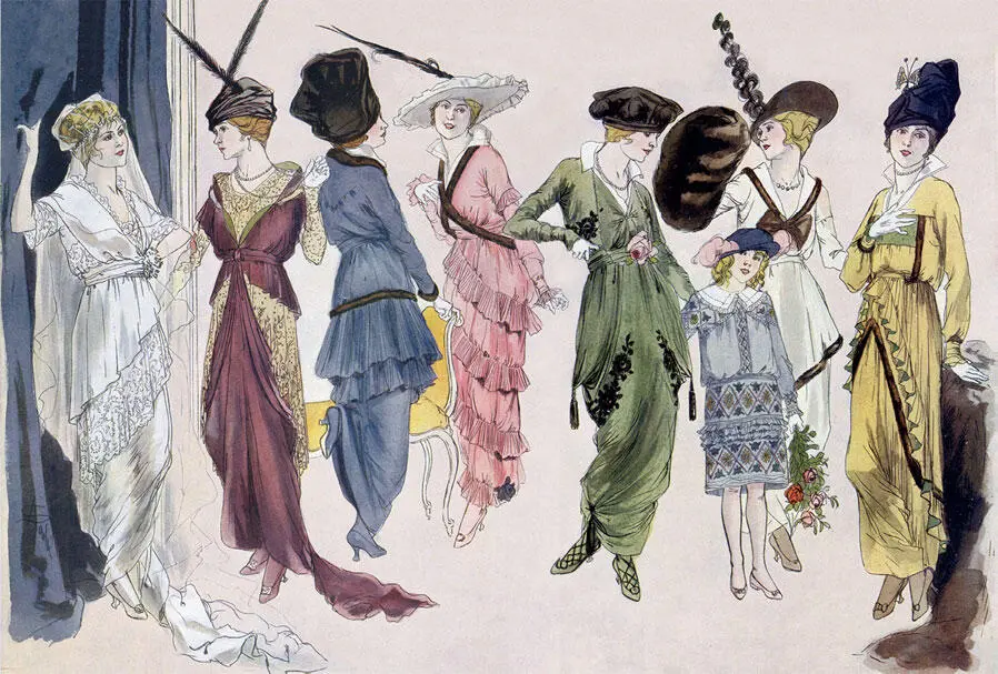 Элегантные весенние образы предложенные журналом Femina 15 ноября 1913 года - фото 146