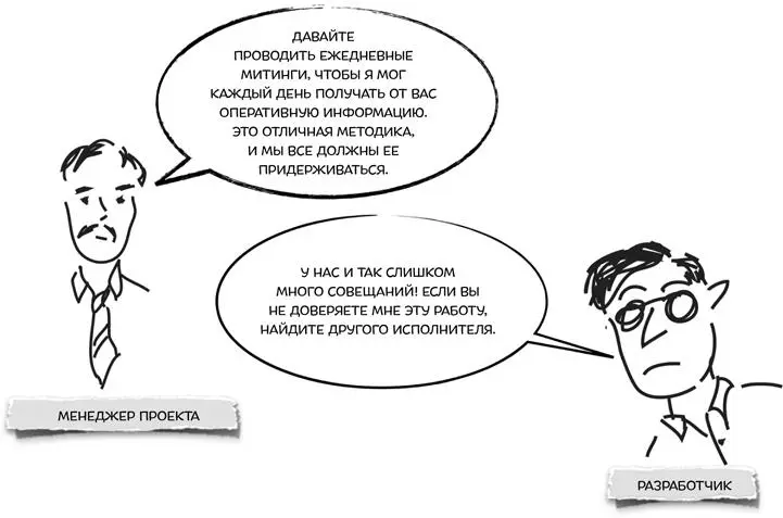 Рис 11 Менеджер проекта желающий чтобы команда проводила ежедневные - фото 1