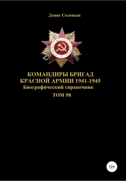 Денис Соловьев Командиры бригад Красной Армии 1941-1945. Том 98 обложка книги