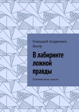 Геннадий Бауэр В лабиринте ложной правды. Осенний вальс мысли обложка книги