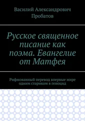 Василий Пробатов - Русское священное писание как поэма. Евангелие от Матфея. Рифмованный перевод впервые мире одним стариком в геноцид