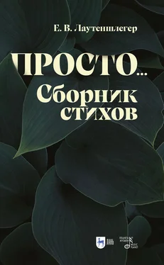 Екатерина Лаутеншлегер Просто… Сборник стихов обложка книги