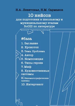 Н. Сарманов 10 кейсов для подготовки к школьному и муниципальному этапам ВсОШ по литературе обложка книги