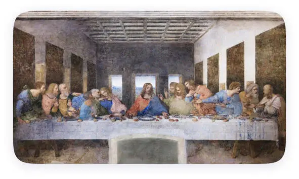 Тайная вечеря Леонардо да Винчи Двенадцать апостолов мозаика Баптистерия - фото 12