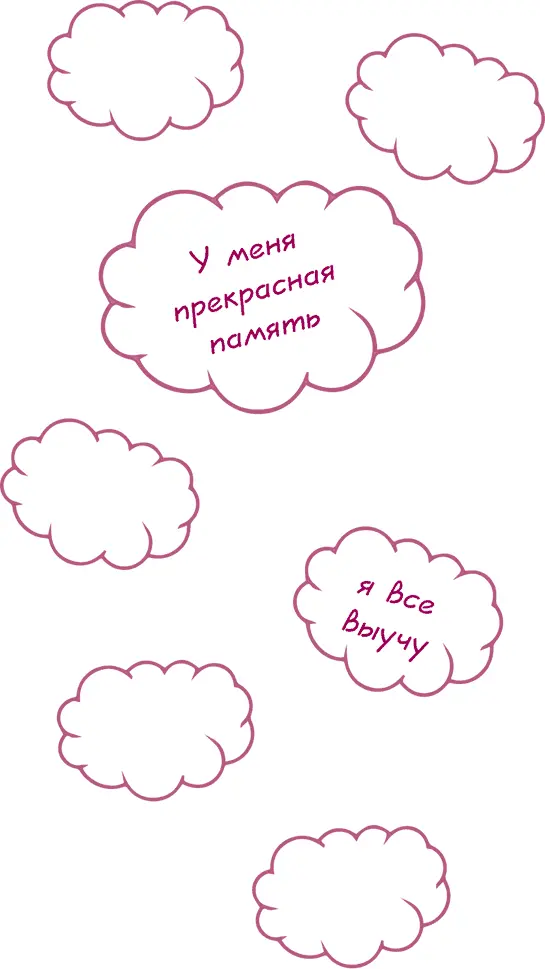 Впишите в пустые облака позитивные утверждения которые будут ориентировать вас - фото 8