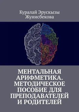 Куралай Жунисбекова Ментальная арифметика. Методическое пособие для преподавателей и родителей обложка книги