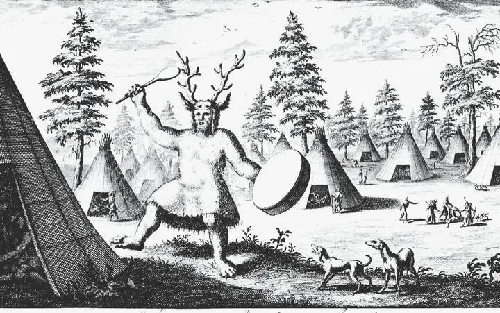 Шаман в Сибири Рисунок Н Витсена Из книги Северная и Восточная Тартария - фото 6