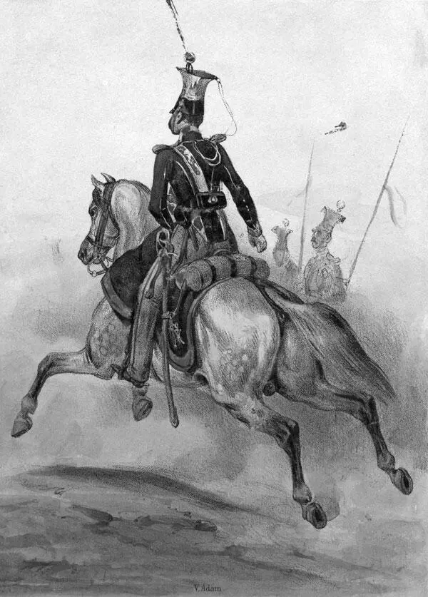Всадник Литография Жана Виктора Адама 1860 217 Получив оружие противники - фото 38