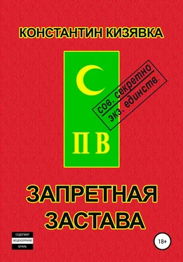Константин Кизявка Запретная застава обложка книги