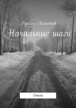 Руслан Ахметов Начальные шаги. Стихи обложка книги