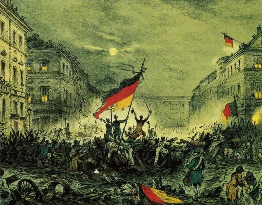 На берлинских баррикадах 19 марта 1848 г около 18481850 гг Неизвестный - фото 3