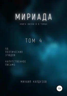 Михаил Калдузов Мириада. Том 4. 56 поэтических этюдов обложка книги