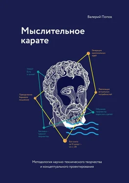 Валерий Попов Мыслительное карате. Методология научно-технического творчества и концептуального проектирования обложка книги