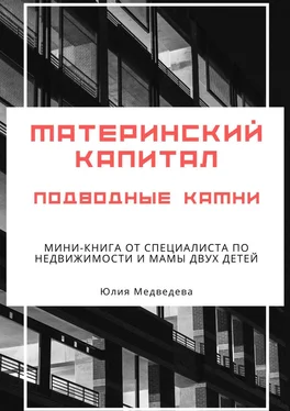 Юлия Медведева Материнский капитал. Подводные камни. Мини-книга от специалиста по недвижимости и мамы двух детей обложка книги