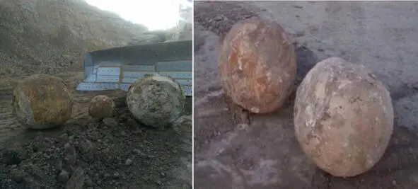 Шары из СаганНура Меньший из них был вывезен на экспертизу результат которой - фото 6