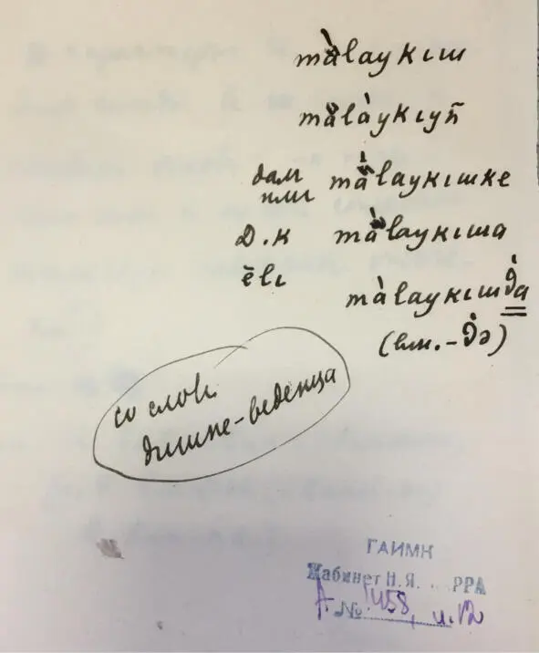Чеченский язык и академик Марр Н Я Том 2 Архив филолога - фото 11