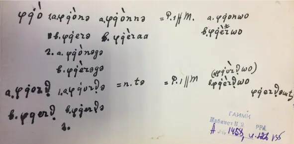 Чеченский язык и академик Марр Н Я Том 2 Архив филолога - фото 124