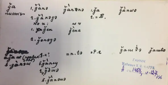 Чеченский язык и академик Марр Н Я Том 2 Архив филолога - фото 125