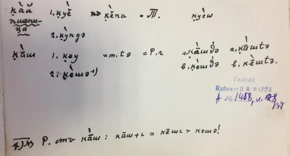 Чеченский язык и академик Марр Н Я Том 2 Архив филолога - фото 127
