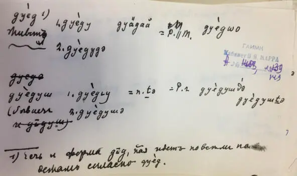 Чеченский язык и академик Марр Н Я Том 2 Архив филолога - фото 139