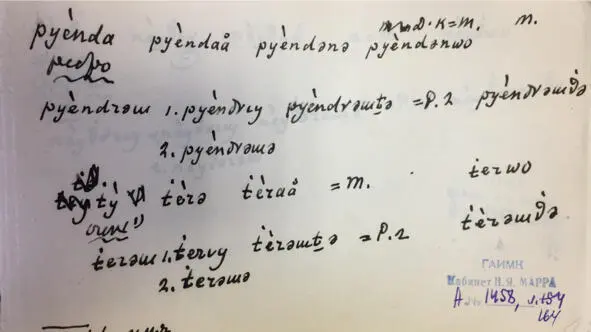Чеченский язык и академик Марр Н Я Том 2 Архив филолога - фото 154
