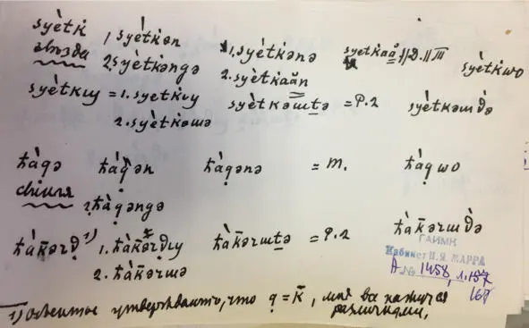 Чеченский язык и академик Марр Н Я Том 2 Архив филолога - фото 157