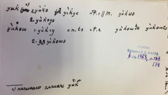 Чеченский язык и академик Марр Н Я Том 2 Архив филолога - фото 168