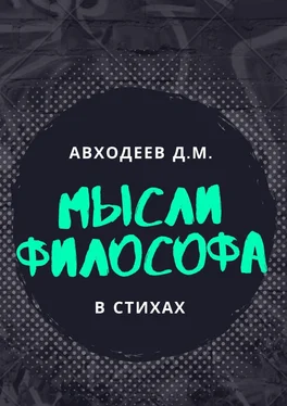 Данил Авходеев Мыслящий философ. В стихах обложка книги