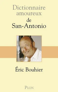 Éric Bouhier Dictionnaire amoureux de San-Antonio обложка книги