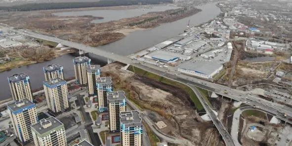 Новый мост на месте Совмещенного моста 4Совмещённый мост Мельникайте через - фото 17