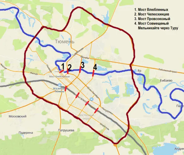 Мост Совмещенный Мельникайте через Туру Совмещенный мост - фото 18