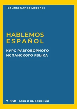 Татьяна Олива Моралес Курс разговорного испанского языка. Hablemos español. 7 038 слов и выражений