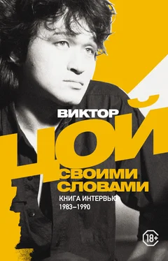 Виктор Цой Виктор Цой. Своими словами. Книга интервью. 1983–1990 обложка книги