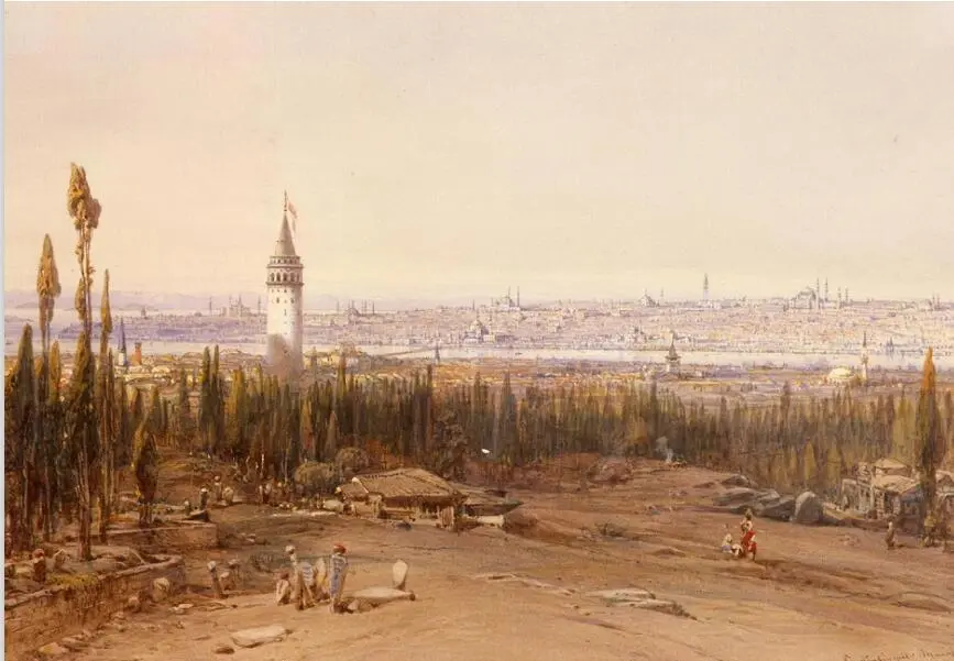 Илл 12 Эдуард Хильдебрандт Вид на район Пера и Константинополь 1852 Николай - фото 12
