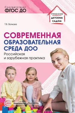 Татьяна Волкова Современная образовательная среда ДОО. Российская и зарубежная практика обложка книги