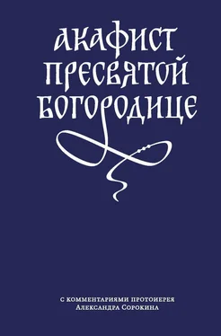 Сборник Акафист Пресвятой Богородице с комментариями протоиерея Александра Сорокина обложка книги