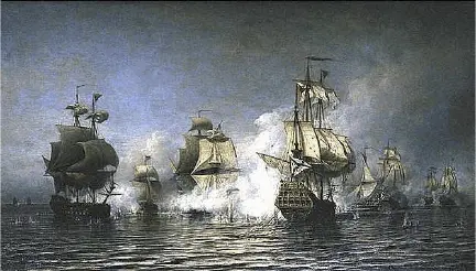 Эзельский бой 1719 г Художник Алексей Боголюбов Наш Конон во всем силен - фото 14