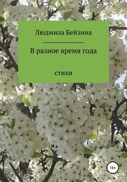 Людмила Бейзина В разное время года обложка книги