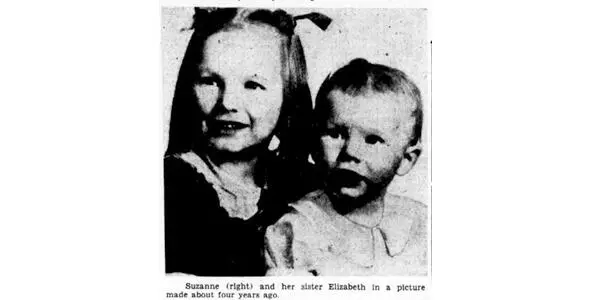 Фотография из газеты Сюзан Дегнан со старшей сестрой Элизабет снимок - фото 1