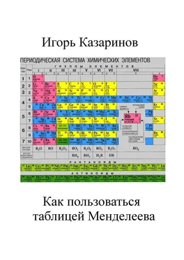 Игорь Казаринов Как пользоваться таблицей Менделеева обложка книги
