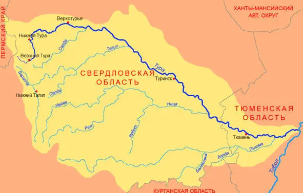 Балда река в Западной Сибири протекает на границе Тугулымского городского - фото 4