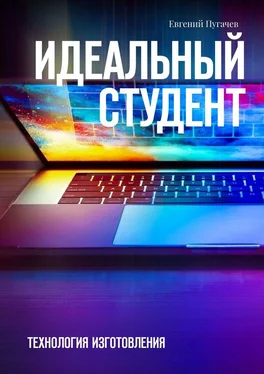 Евгений Пугачев Идеальный студент. Технология изготовления обложка книги