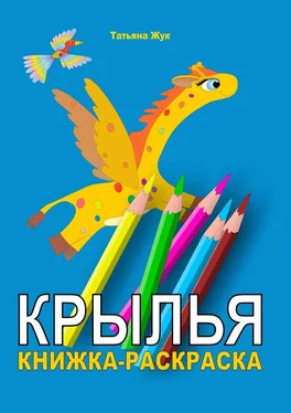 Татьяна Жук Крылья. Книжка-раскраска обложка книги