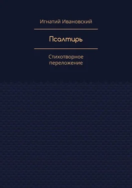 Игнатий Ивановский Псалтирь. Стихотворное переложение обложка книги