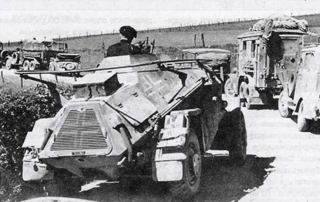 Радиомашина SdKfz223 принадлежавшая судя по букве К на других машинах в - фото 17