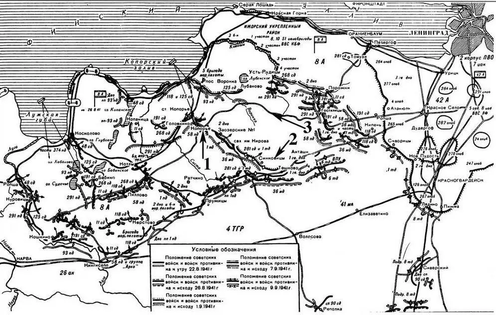 Схема боевых действий в конце августа начале сентября 1941 г Источник - фото 4