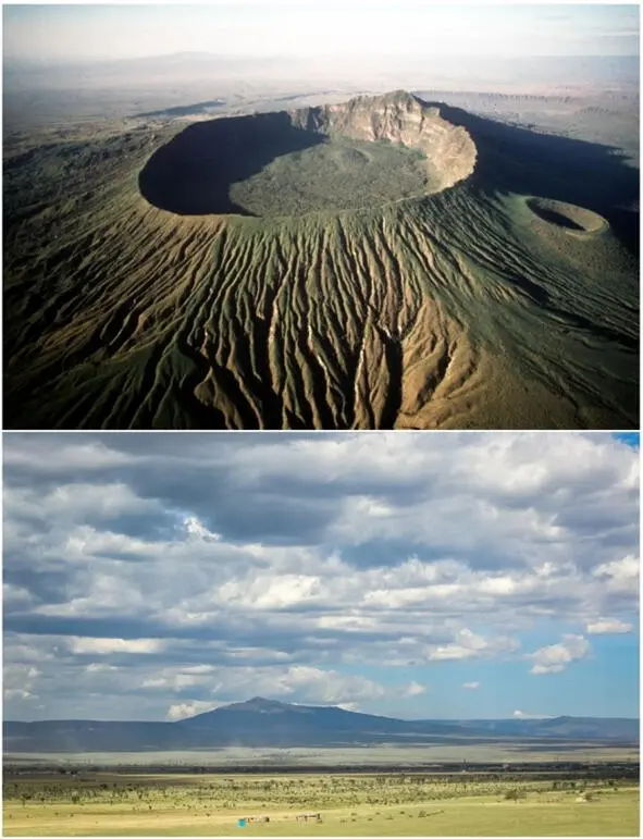Вулкан Лонгонот вверху и гора Сусва внизу Фото с сайта wikimediacommons - фото 8