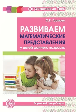 Ольга Громова Развиваем математические представления у детей раннего возраста обложка книги