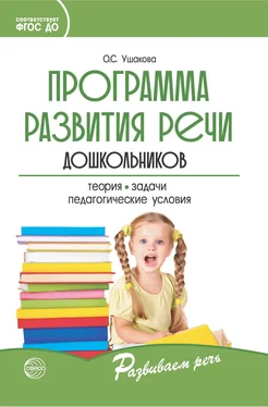 Оксана Ушакова Программа развития речи дошкольников обложка книги